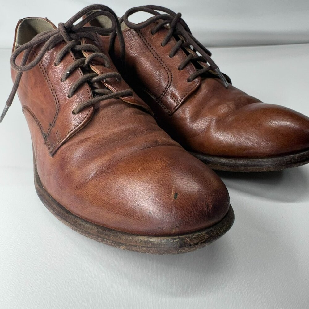 Vintage FRYE All Leather OXFORD Shoes - Lace Up mahogany Casual Loafers Size 8.5